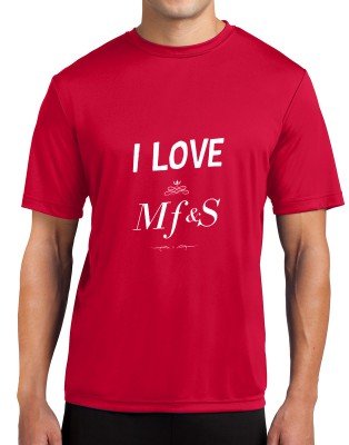 Camiseta I Love MF&S Masculina Vermelha